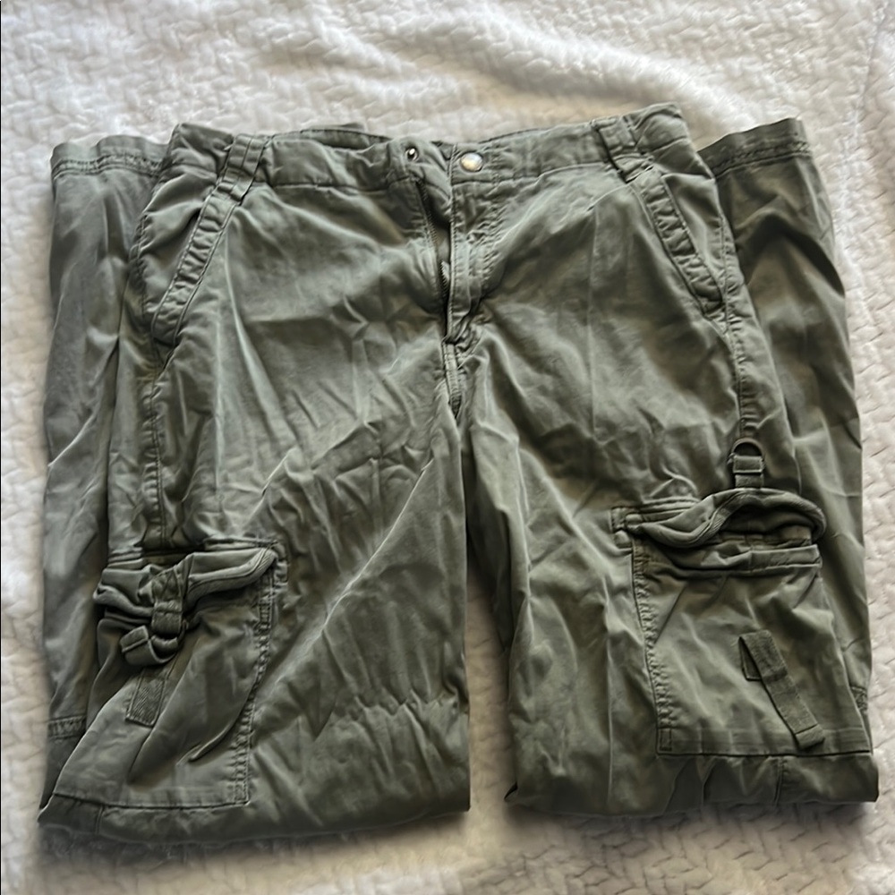 Green Cargo Shorts